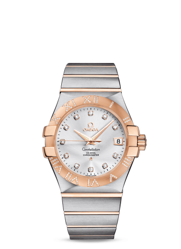 Omega Constellation Co-Axial 35 Stainless Steel / Red Gold / Diamond / Silver